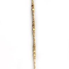 Small Gold Singapore Link Chain by the Inch - Chains by Design