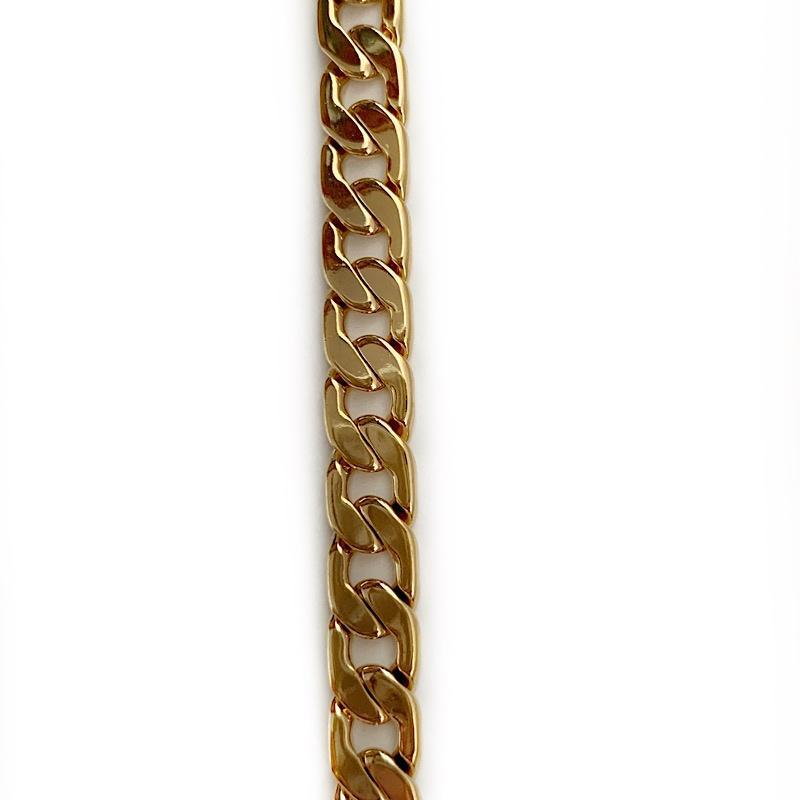 Gold Smooth Open Link Chain by the Inch - Chains by Design