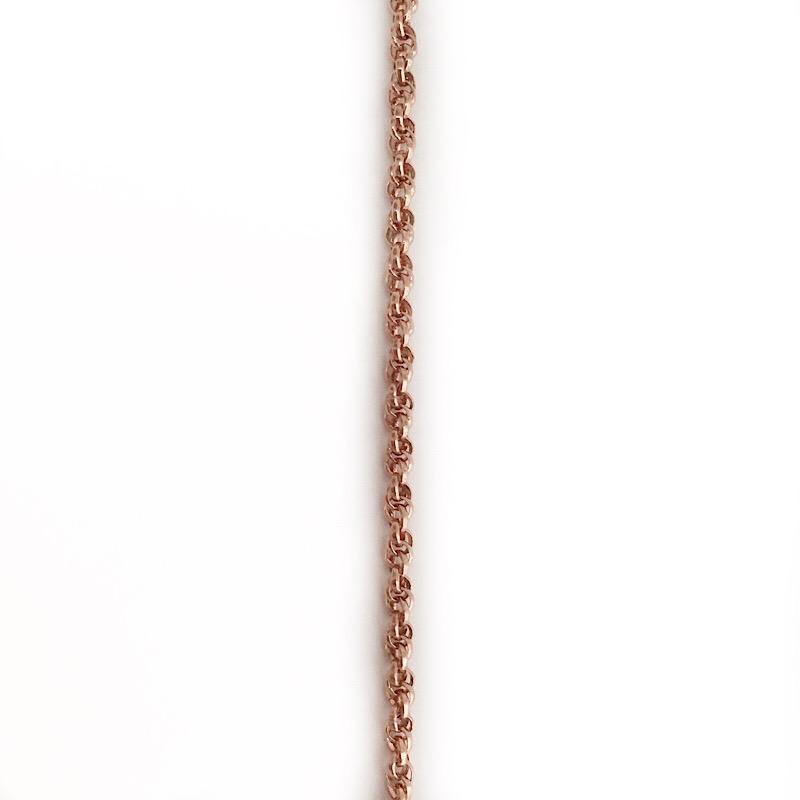 Very Small Rose Gold Rope Chain by the Inch - Chains by Design