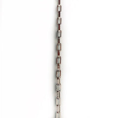 Silver Box Link Chain by the Inch - Chains by Design