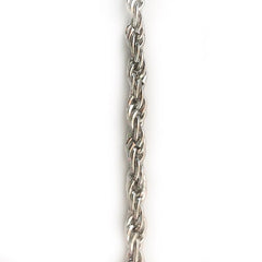 Large Silver Rope Chain by the Inch - Chains by Design