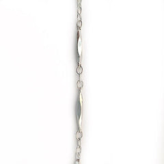 Silver Station Link Chain by the Inch - Chains by Design