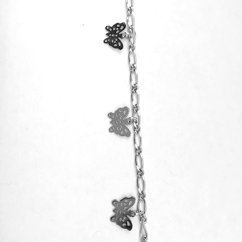 Dangling Butterflies in Silver Chain by the Inch - Chains by Design