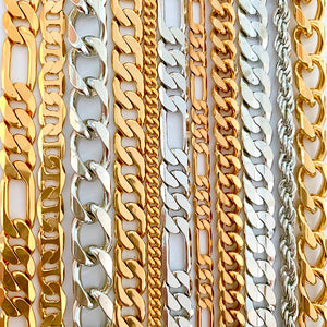 Inch of Gold gold and silver chain by the inch