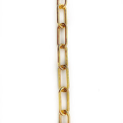 Gold Paperclip Chain by the Inch (#841) - Chains by Design