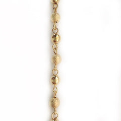 Bead Link Gold Chain by the Inch - Chains by Design