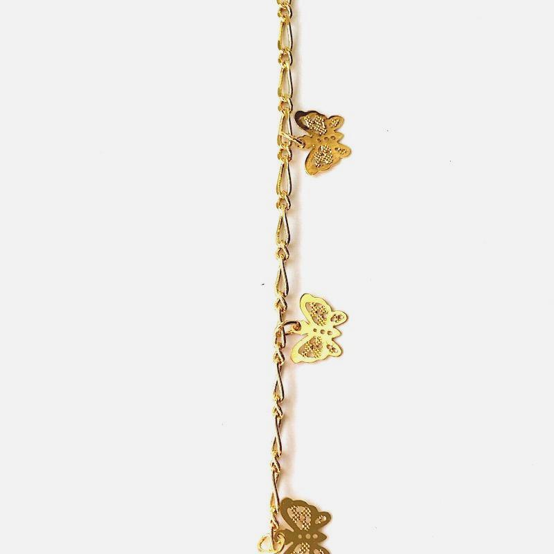 Dangling Butterflies in Gold Chain by the Inch - Chains by Design