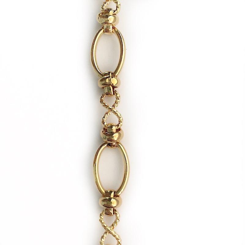 Fancy Knot Link Gold Chain by the Inch - Chains by Design