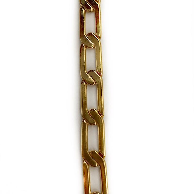 Gold Open Rectangle Link Chain by the Inch - Chains by Design