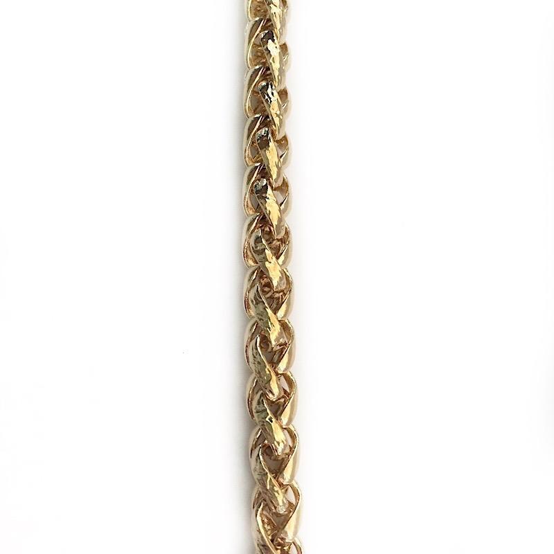 Gold Russian Braid Chain by the Inch - Chains by Design