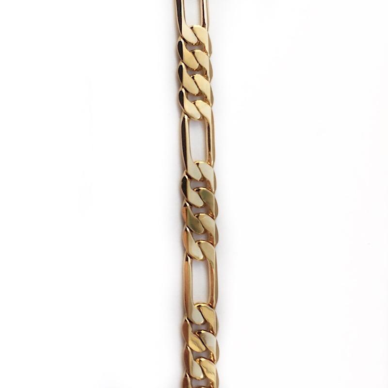 Small Gold Figaro Link Chain by the Inch - Chains by Design