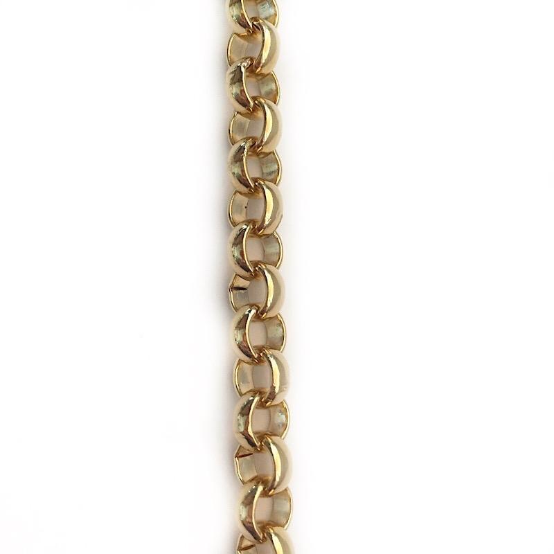 Small Gold Rolo Link Chain by the Inch - Chains by Design