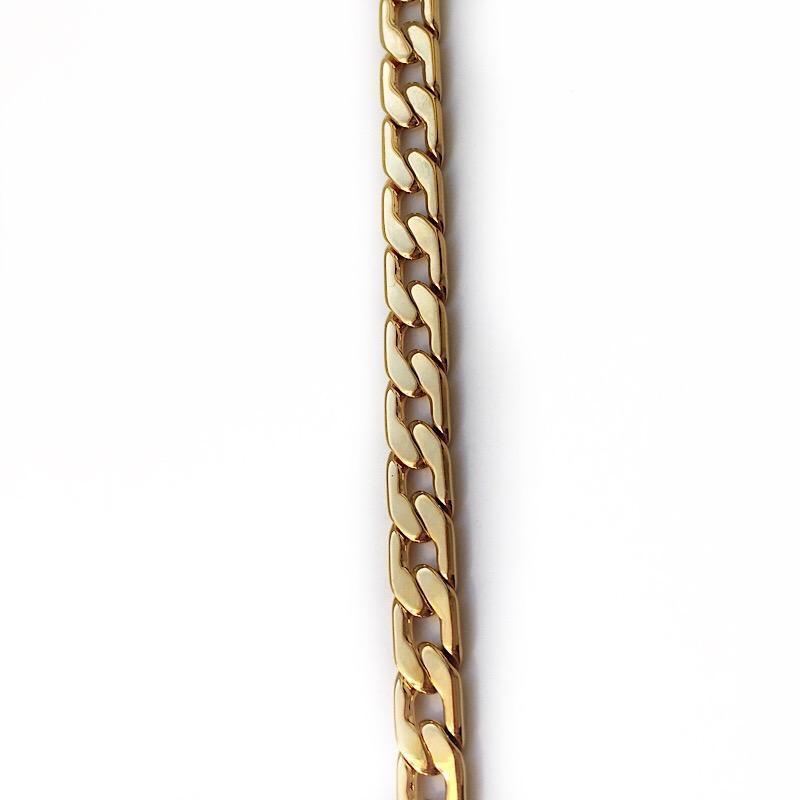 Small Gold Smooth Open Link Chain by the Inch - Chains by Design