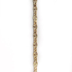 Gold Starburst Link Chain by the Inch - Chains by Design