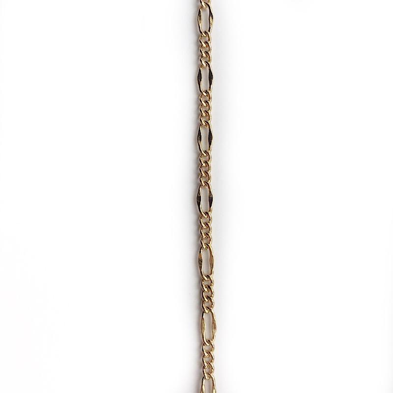 Very Small Gold Figaro Link Chain by the Inch - Chains by Design