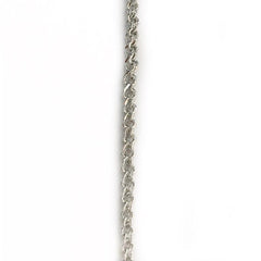 Double Open Link Silver Chain by the Inch - Chains by Design