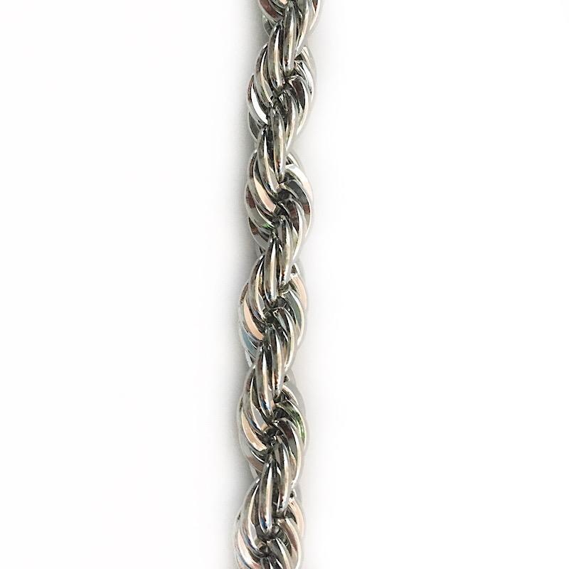 Large Silver French Rope Chain by the Inch (#3060)