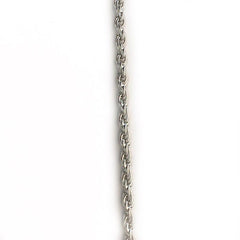 Small Rope Chain in Silver by the Inch - Chains by Design