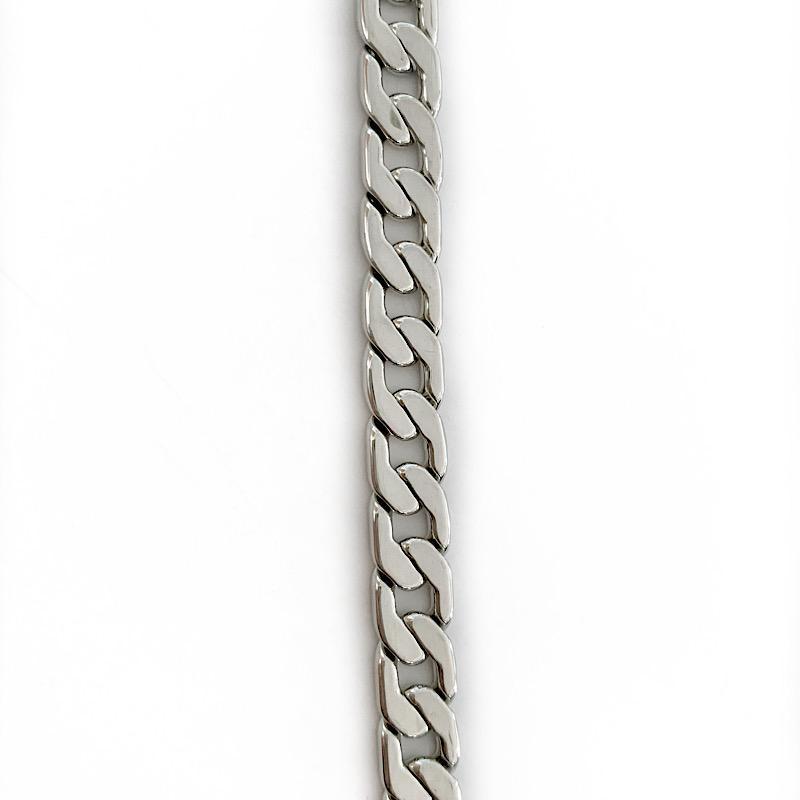 Silver Smooth Open Link Chain by the Inch - Chains by Design