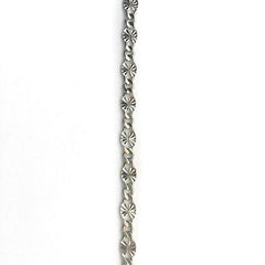 Silver Starburst Link Chain by the Inch - Chains by Design