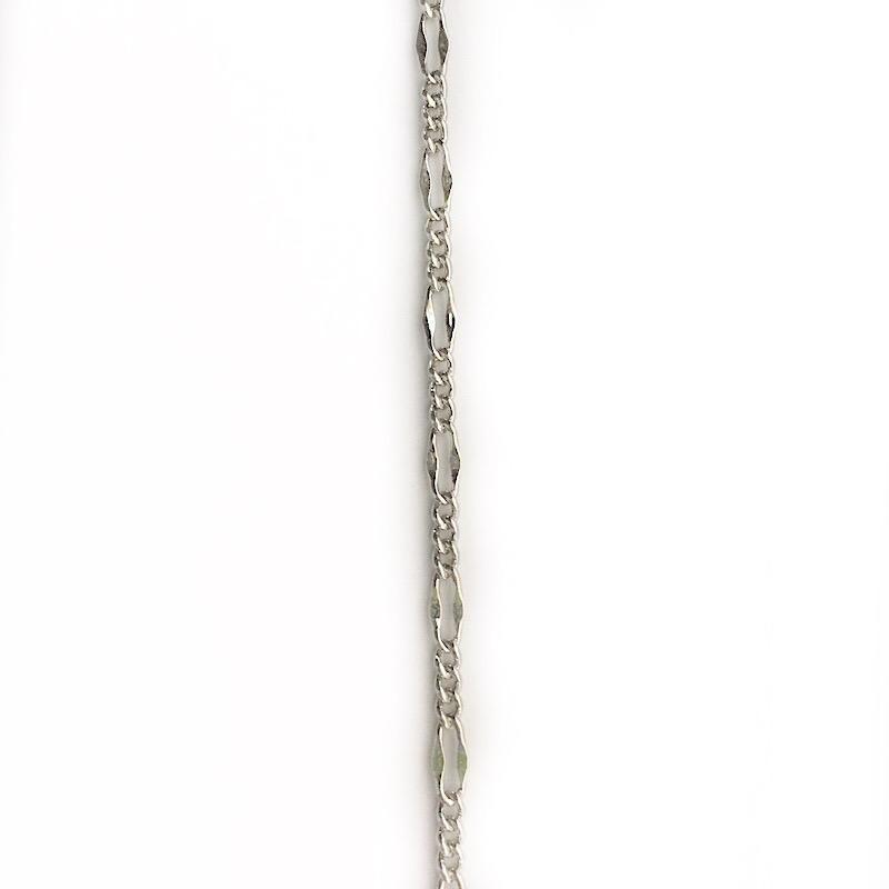 Very Small Silver Figaro Link Chain by the Inch - Chains by Design