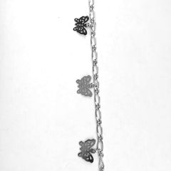 Dangling Butterflies in Silver Chain by the Inch - Chains by Design