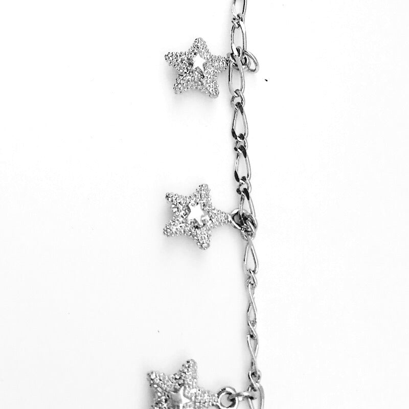 Dangling Starfish in Silver Chain by the Inch - Chains by Design